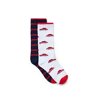 Race Car And Stripe Sock 2-Pack
