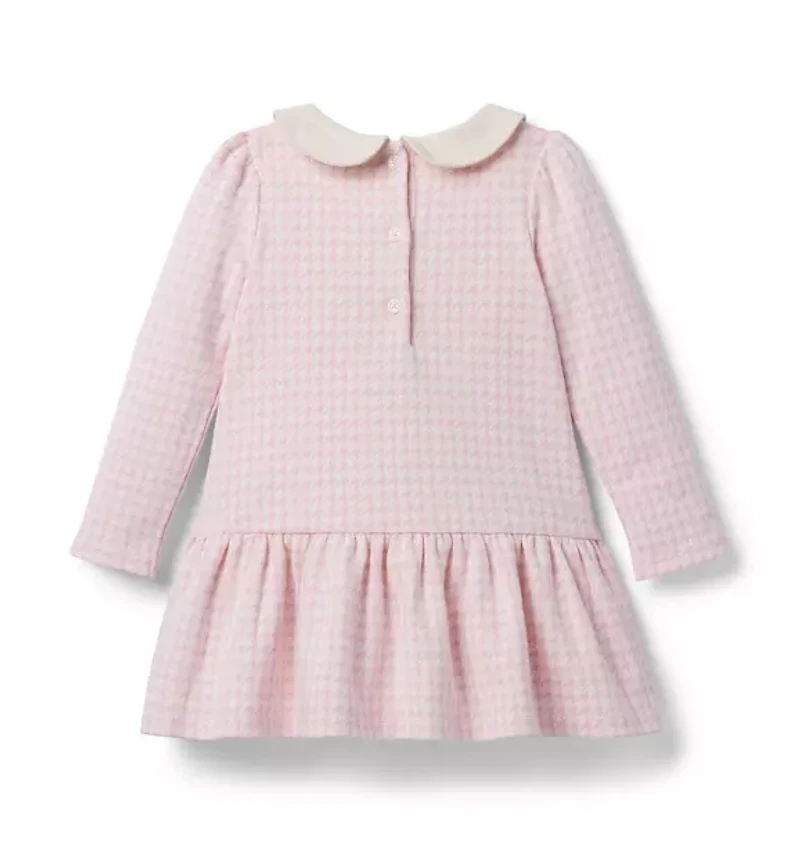 Houndstooth Collared Dress