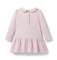 Houndstooth Collared Dress