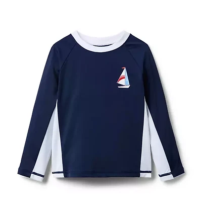 Recycled Sailboat Rash Guard