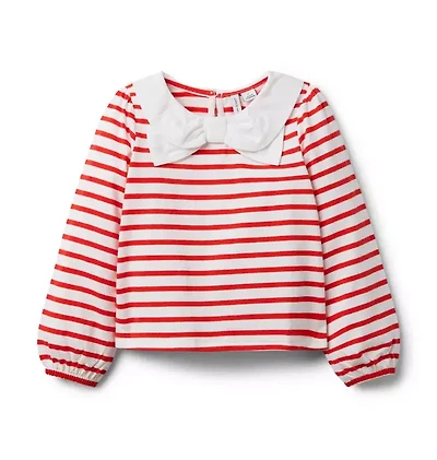 Striped Bow Top