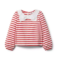 Striped Bow Top