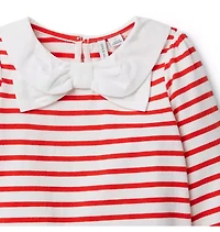 Striped Bow Top