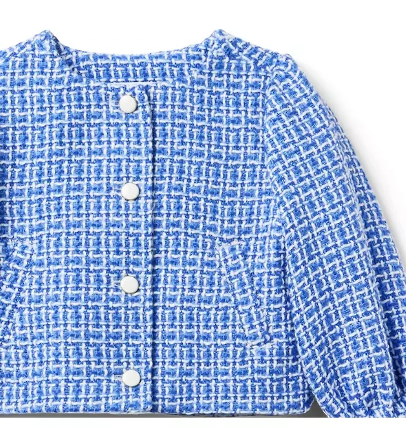 Tweed Ruffle Cuff Jacket