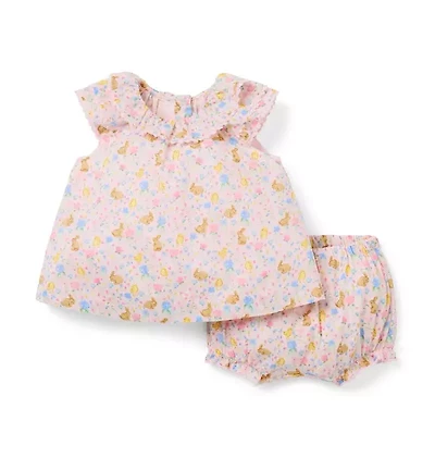 Baby Bunny Floral Matching Set