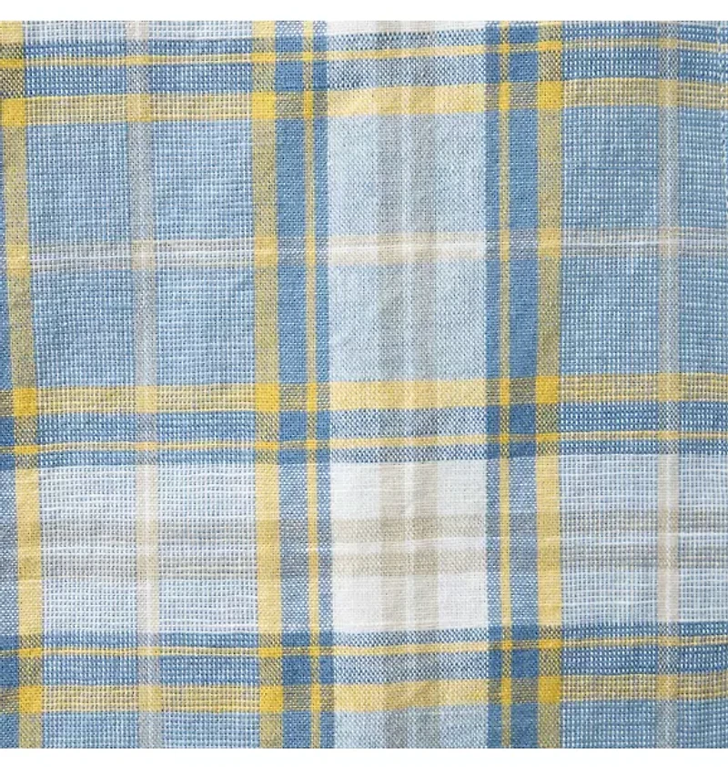 Plaid Linen-Cotton Shirt