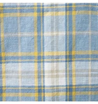 Plaid Linen-Cotton Shirt