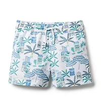 Recycled Coastal Getaway Swim Trunk
