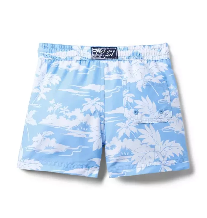 Island Toile Swim Trunk