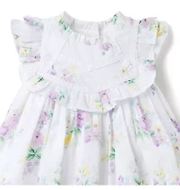 Baby Floral Lace Trim Dress
