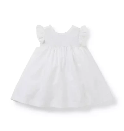 Baby Smocked Sateen Dress