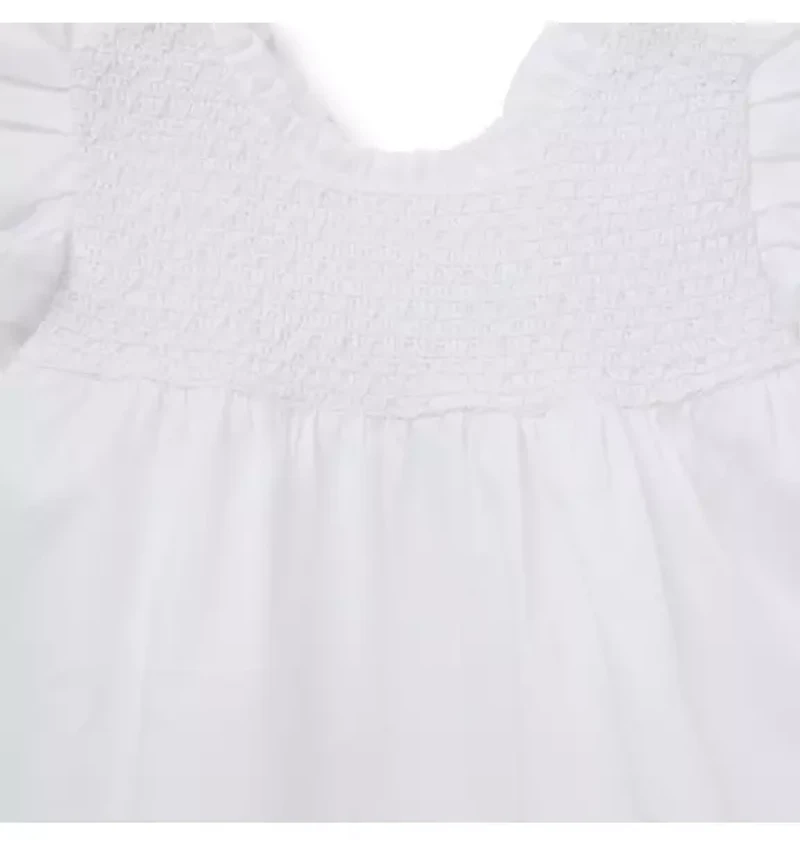 Baby Smocked Sateen Dress