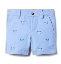 Disney Mickey Mouse Embroidered Oxford Short
