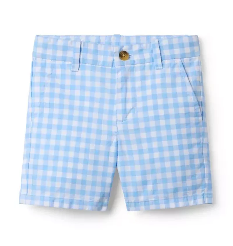 Gingham Poplin Short