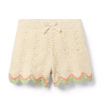 Crochet Scallop Hem Short