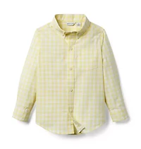 Gingham Poplin Shirt