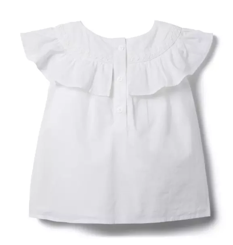 Ruffle Lace Trim Top