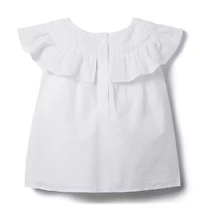 Ruffle Lace Trim Top