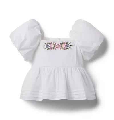 The Peplum Puff Sleeve Top