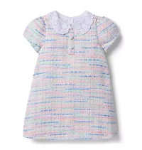 The Petal Collar Tweed Dress
