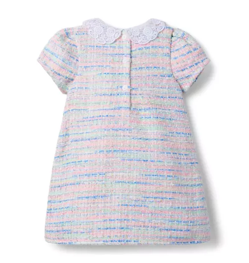 The Petal Collar Tweed Dress