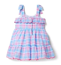 Plaid Ruffle Dress