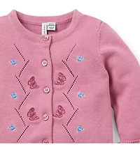 Baby Butterfly Ruffle Cardigan