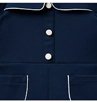 Puff Sleeve Ponte Romper