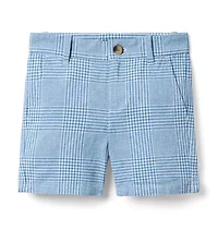 Tattersall Linen-Cotton Short