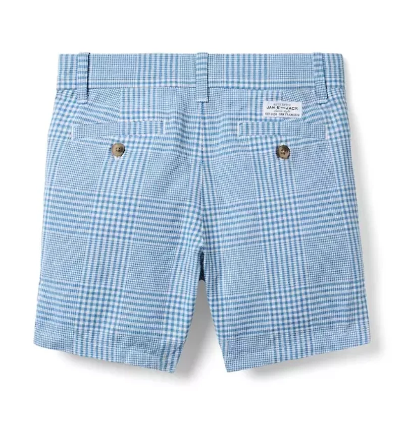 Tattersall Linen-Cotton Short