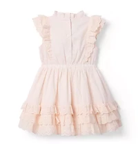 Eyelet Ruffle Party Dress