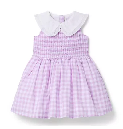 Collared Gingham Dress