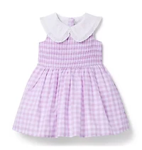 Collared Gingham Dress