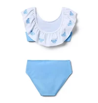 Recycled Embroidered Floral 2-Piece Swimsuit
