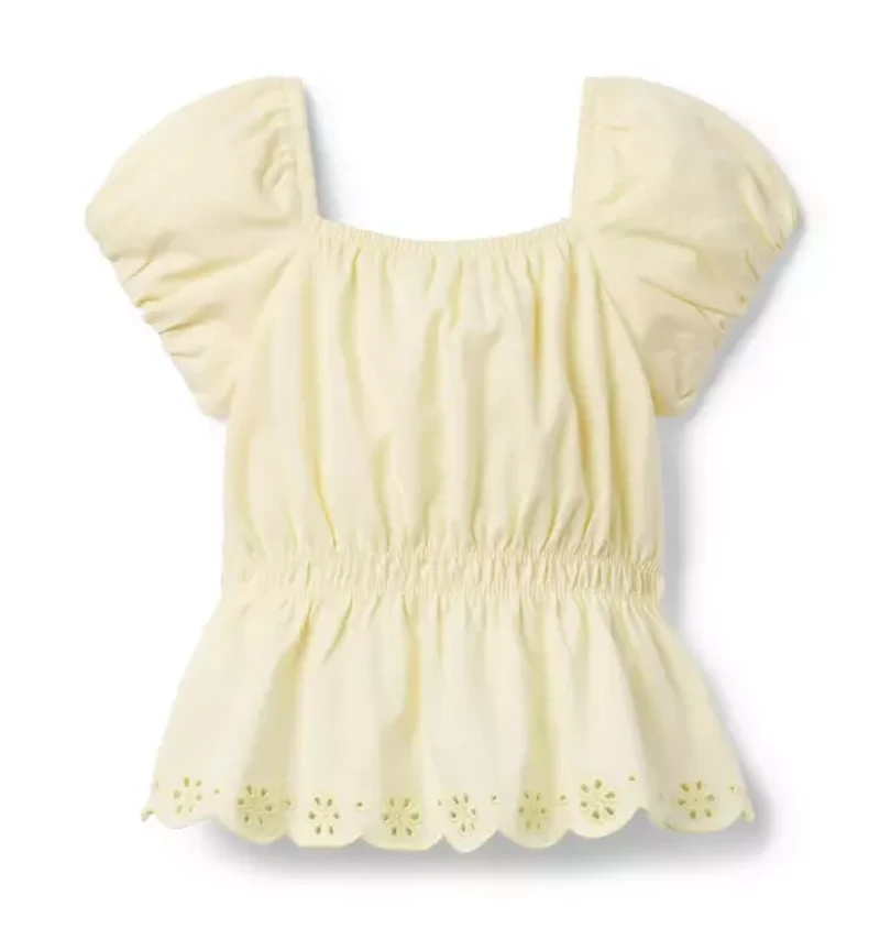 Puff Sleeve Peplum Top