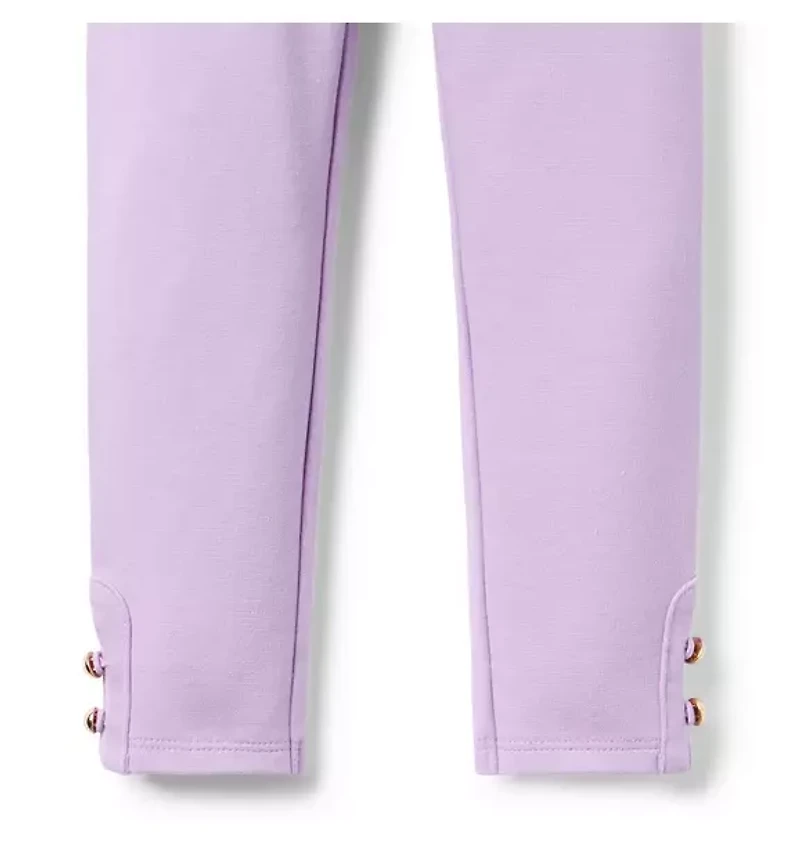 Button Cuff Ponte Pant