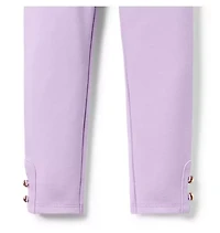 Button Cuff Ponte Pant