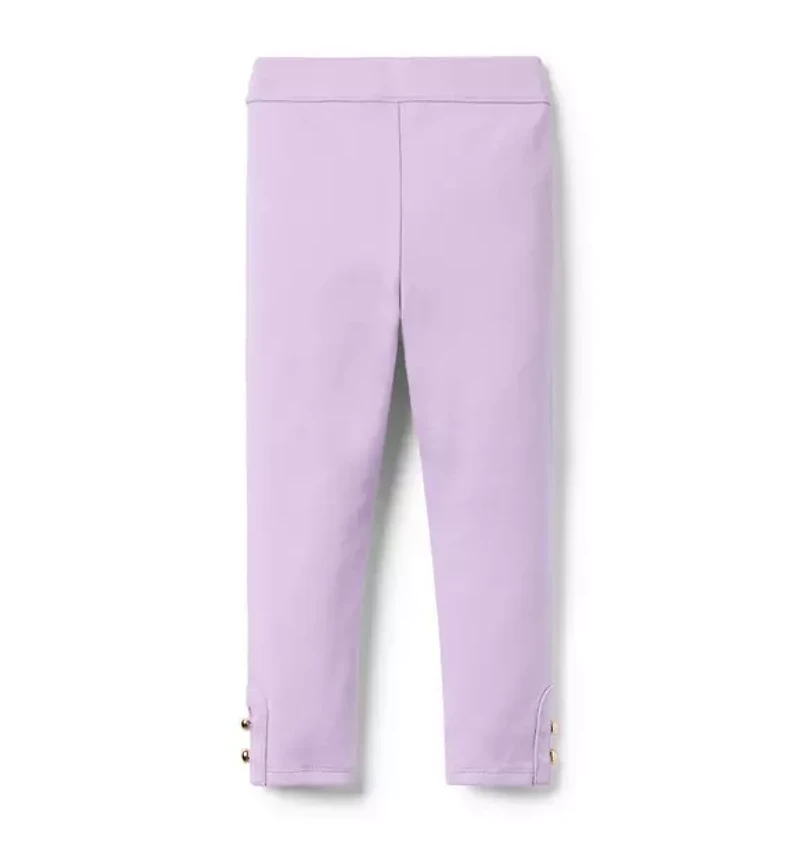 Button Cuff Ponte Pant