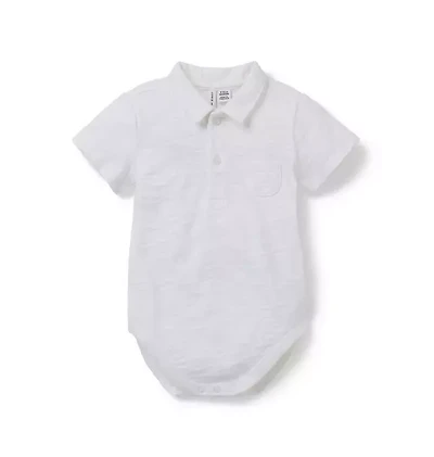The Slub Polo Baby Bodysuit