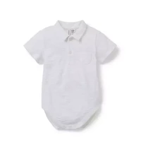 The Slub Polo Baby Bodysuit