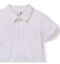The Slub Polo Baby Bodysuit