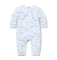 Baby Animal Friends Toile Wrap One-Piece