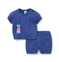 Baby French Bulldog Sweater Matching Set