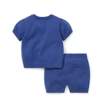 Baby French Bulldog Sweater Matching Set