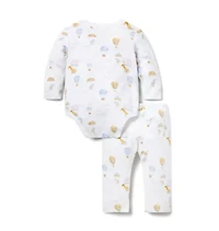 Baby Hot Air Balloon Animals Wrap Matching Set