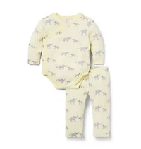 Baby Elephant Wrap Matching Set