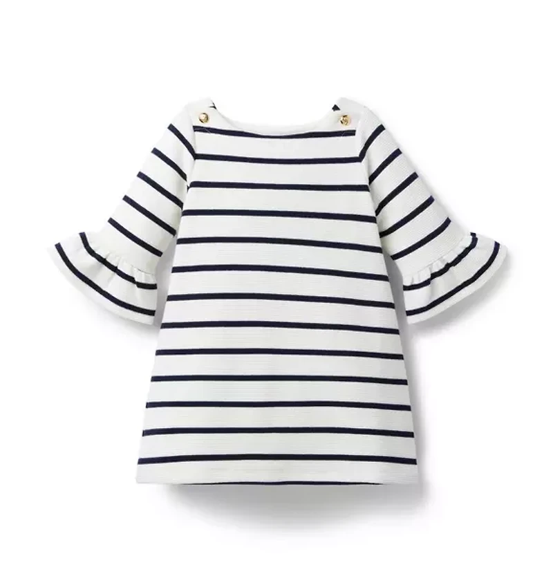 Striped Bell Sleeve Dress