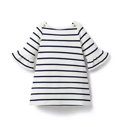 Striped Bell Sleeve Dress