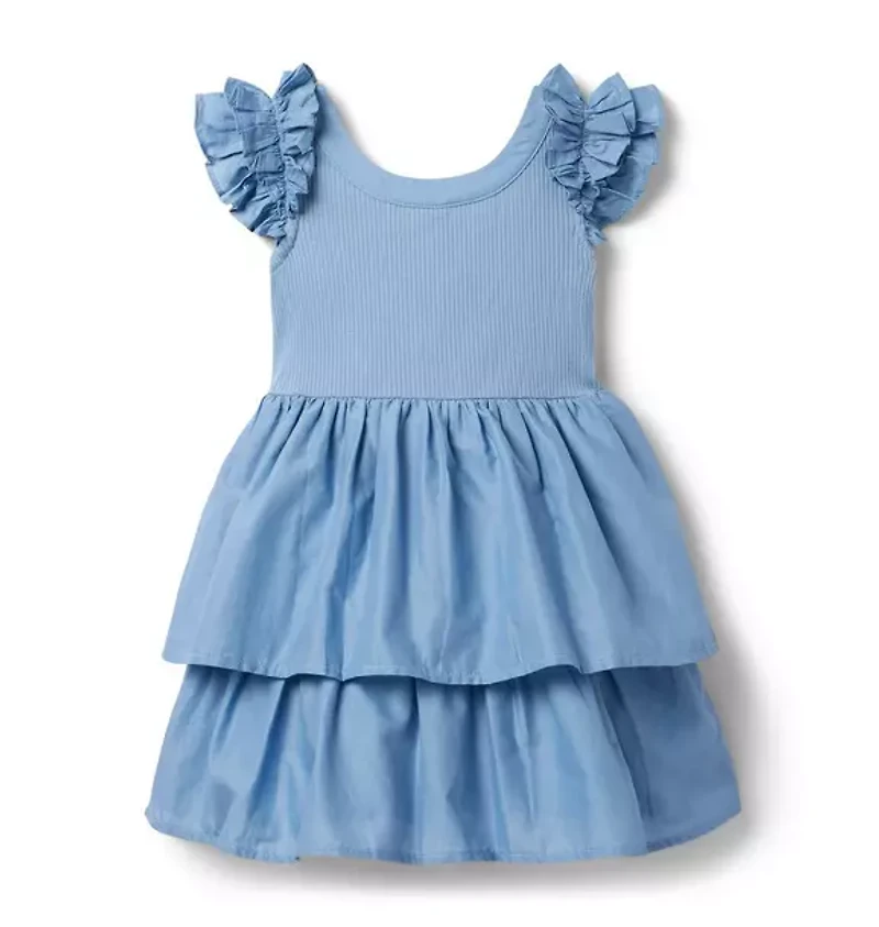The Ribbed Ruffle Dress
