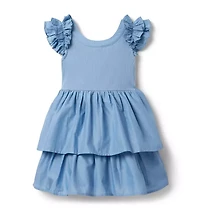 The Ribbed Ruffle Dress